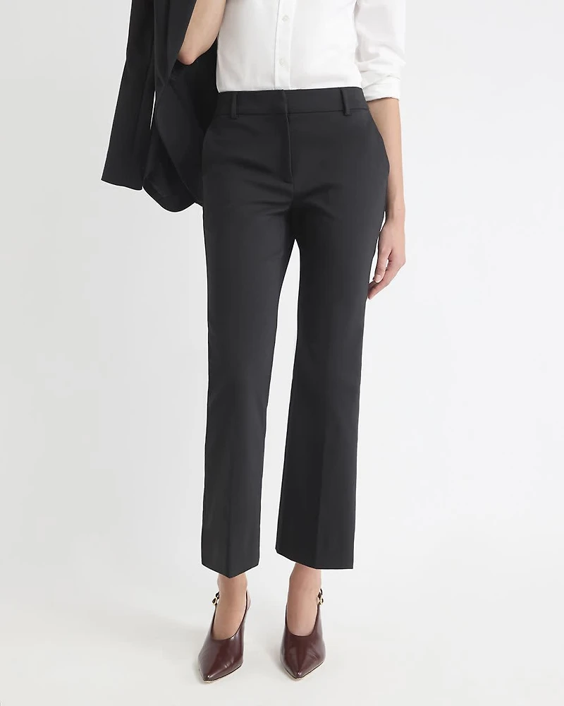 Limitless Black Mid-Rise Flare-Leg Ankle Pant