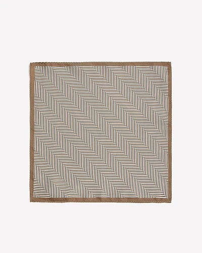 Reversible Handkerchief with Geometric Pattern