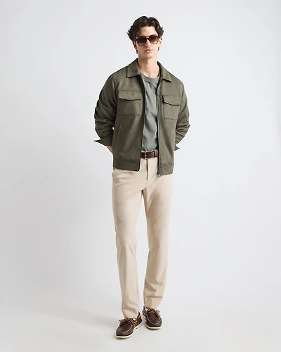 Solid Slim-Fit City Pant