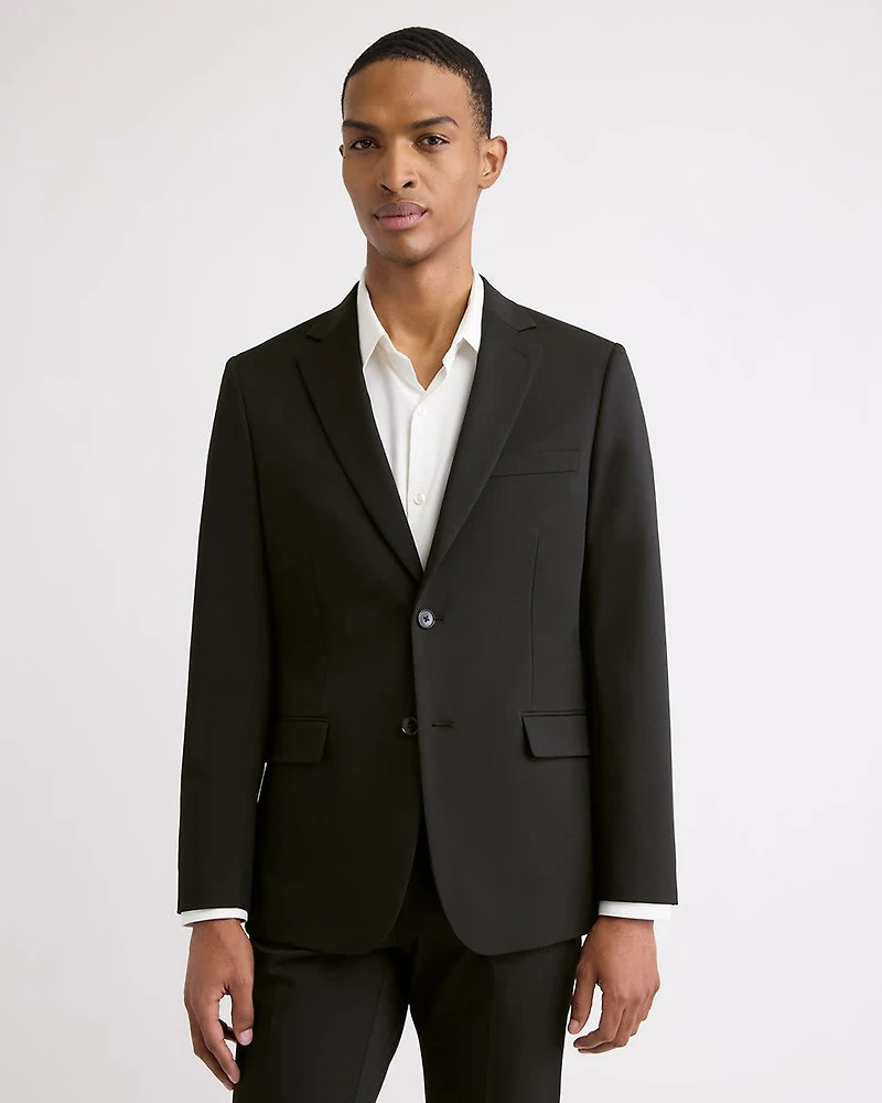 Black Slim Fit E-Tech Blazer