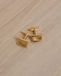 Rectangular Golden Cuff Links