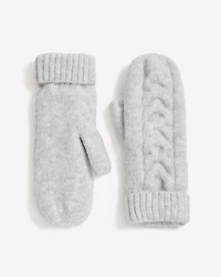 Cable-Knit Mitts