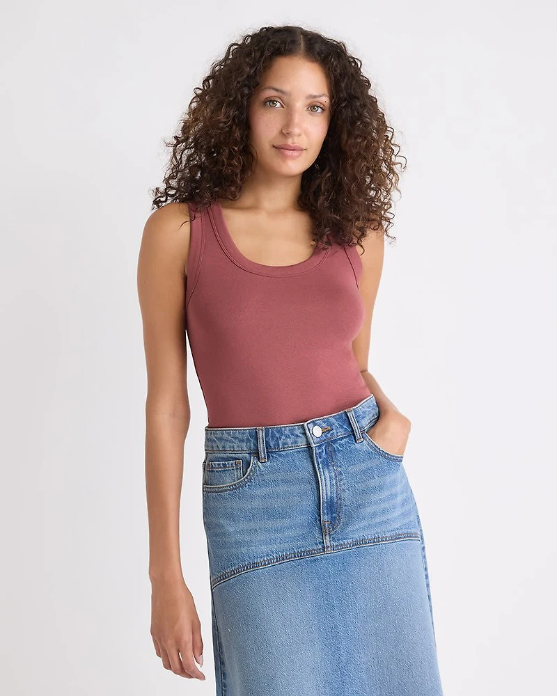 Scoop-Neck Cami with Wide Straps