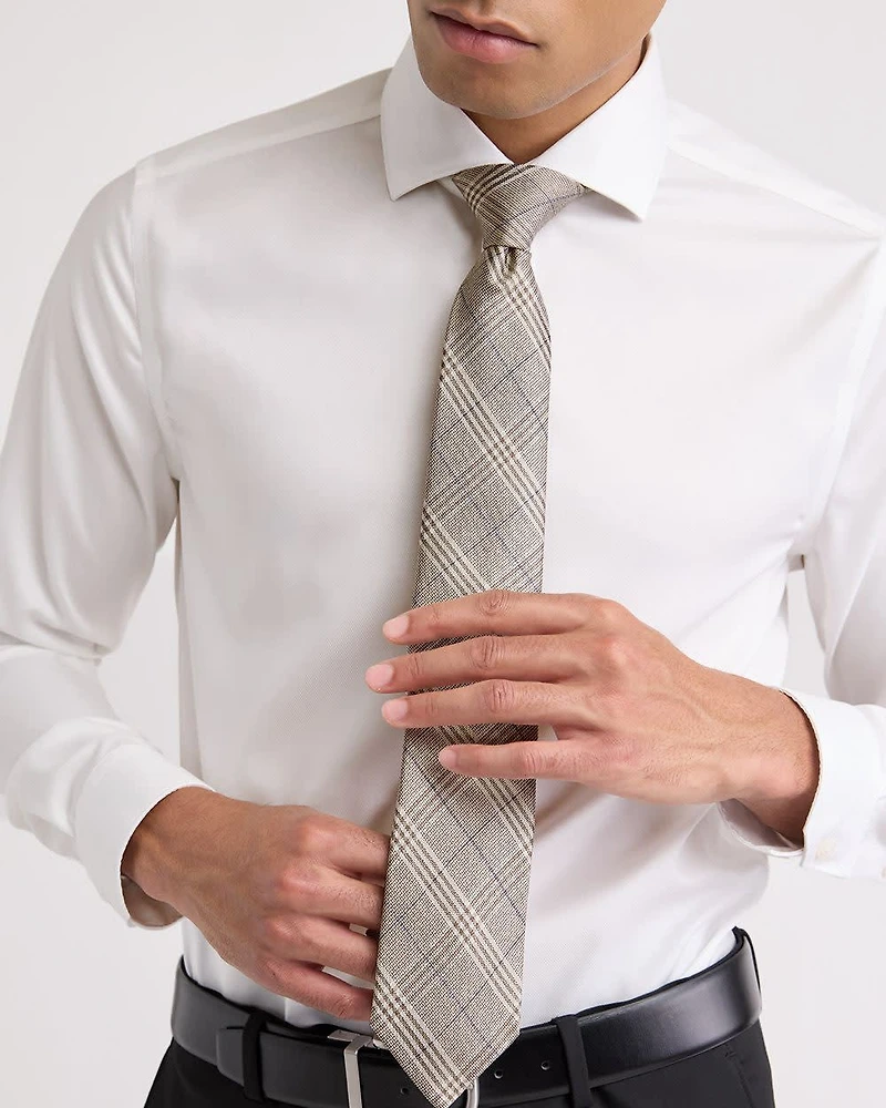 Regular Tie with Checkered Pattern