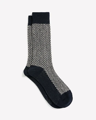 Herringbone Chunky-Knit Socks