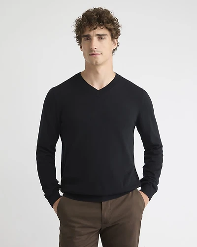 Long-Sleeve V-Neck Sweater