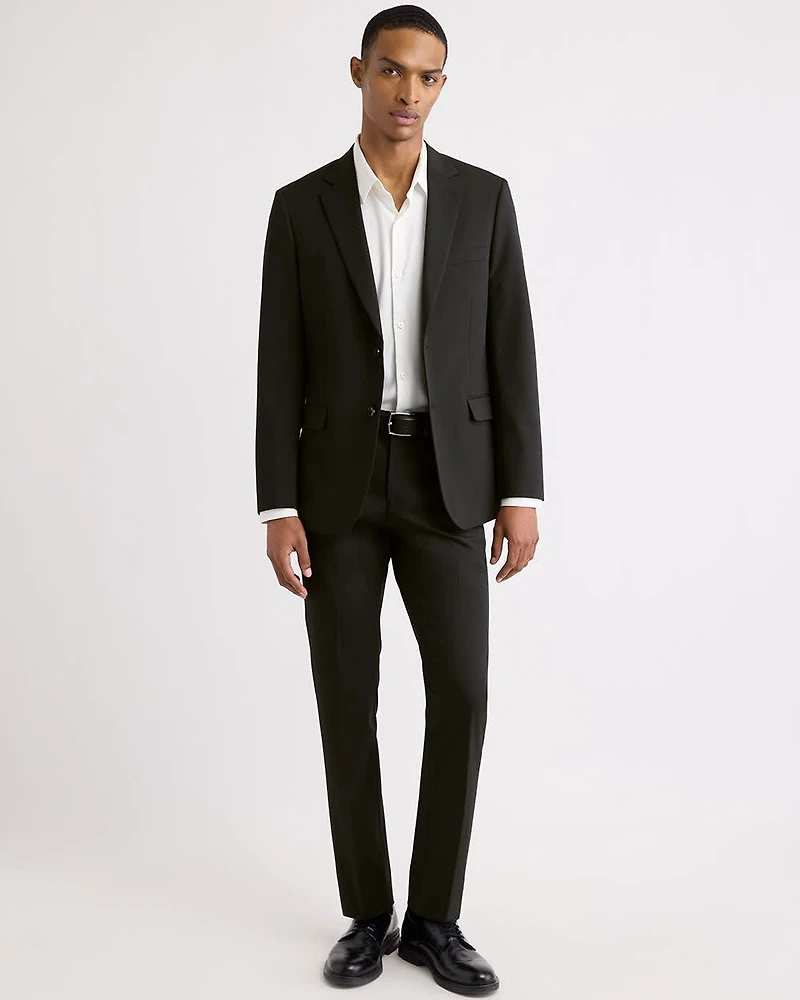 Black Slim Fit E-Tech Suit Pant