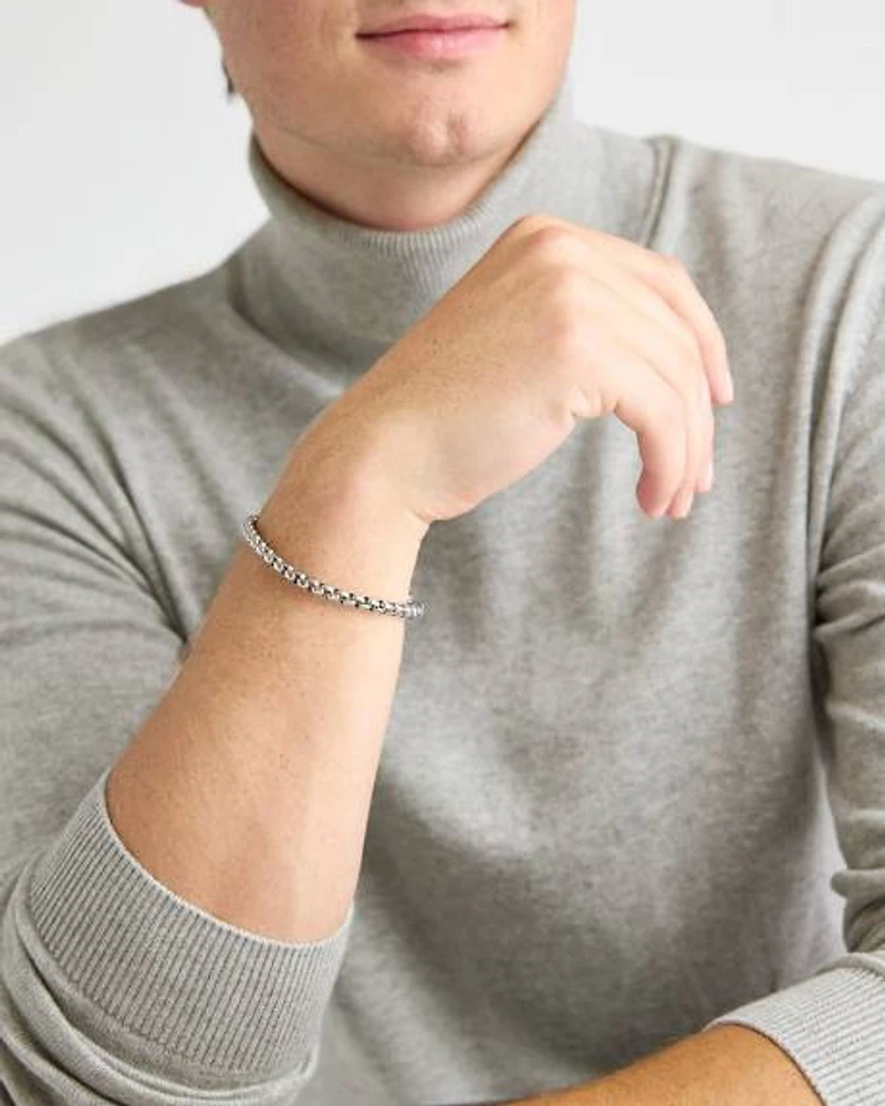 Stainless Steel Box Chain Bracelet