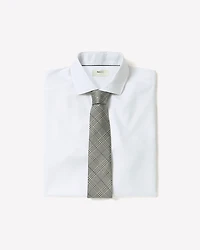 Chemise Habillée Blanche en Coton Supima (R) à Coupe Étroite
