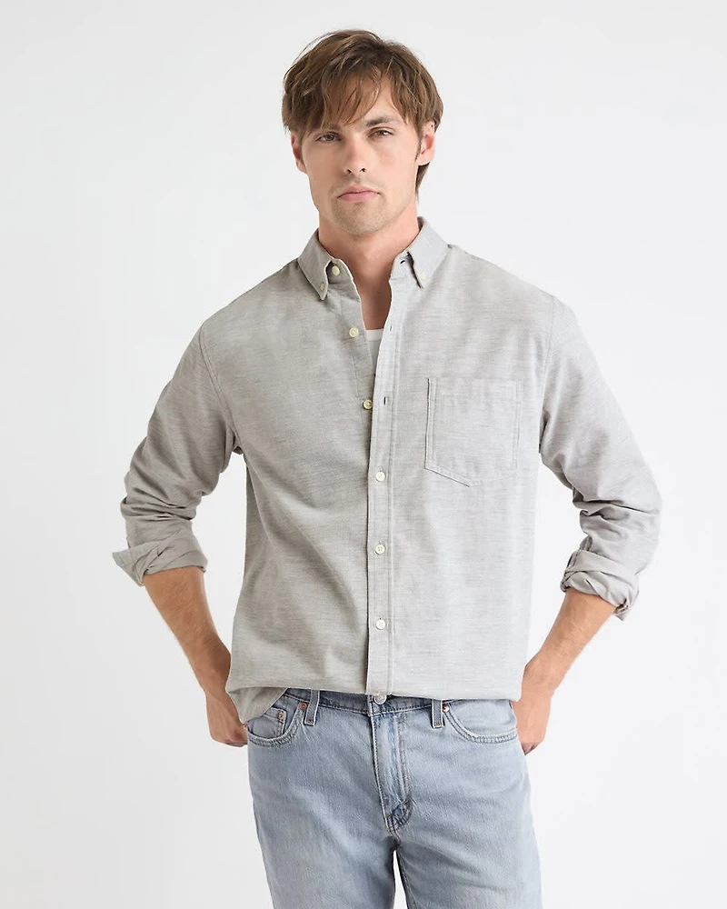 Chemise à Coupe Régulière en Velours Côtel