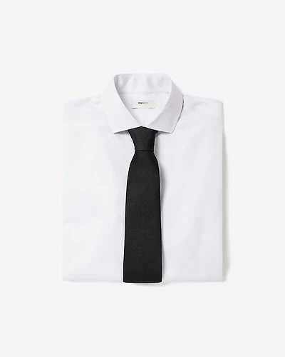 Tailored-Fit Dress Shirt with Micro Geo Print