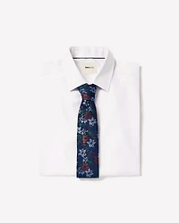 Slim-Fit Solid Cotton Modal Dress Shirt