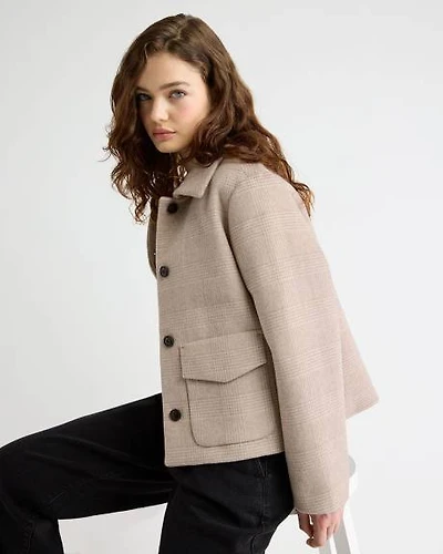 Veste de Corvée à Carreaux en Laine