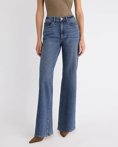 Long High-Rise Wide-Leg Jeans