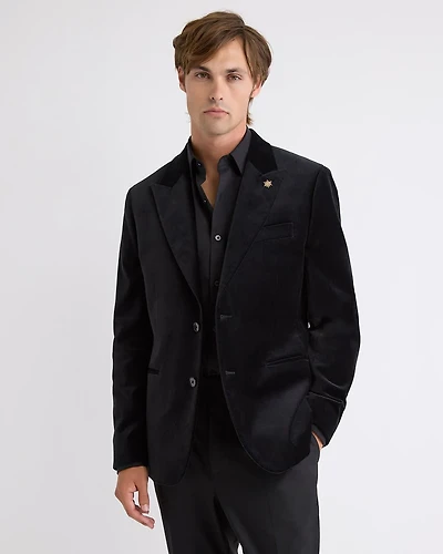 Tailored Fit Velvet Suit Blazer