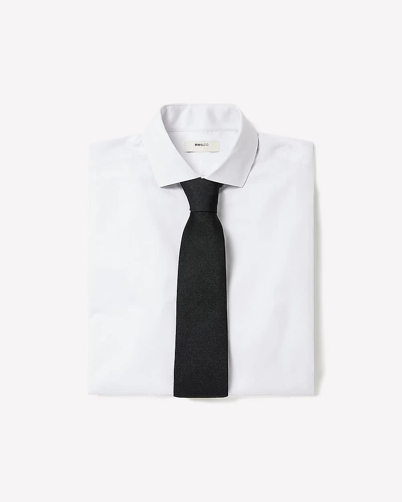 Tailored-Fit Dress Shirt with Micro Geo Print