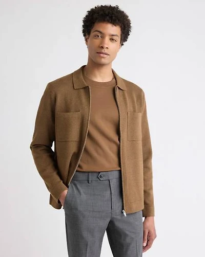 Cardigan Urbain à Zip en Tricot