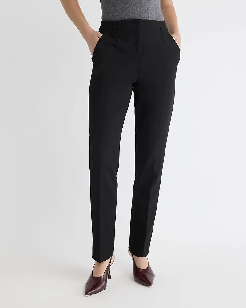 Pantalon Long à Jambe Étroite et Taille Haute