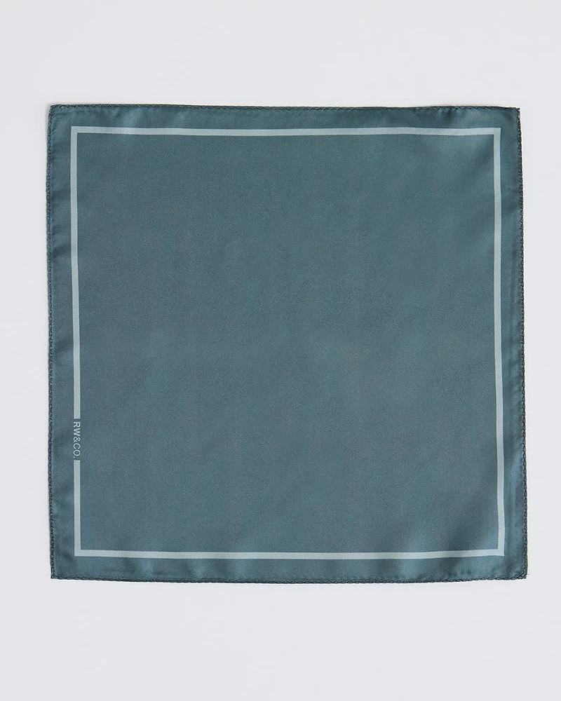 Solid Agave Handkerchief with Logo