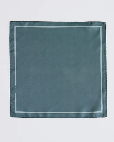 Solid Agave Handkerchief with Logo