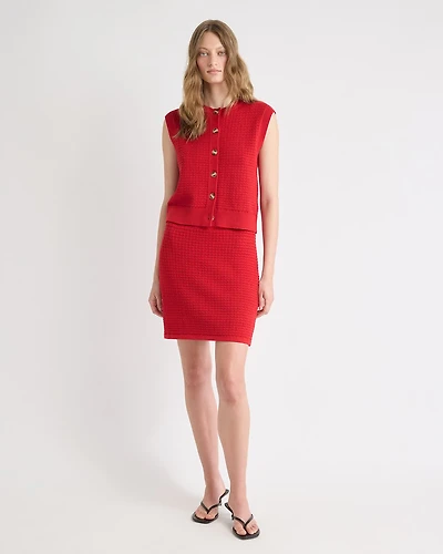 Mini-Skirt with Pointelle Stitches