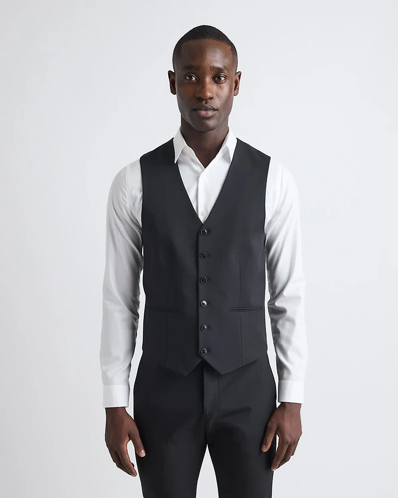 Black Suit Vest