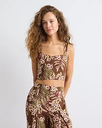 Haut Bustier Fleuri