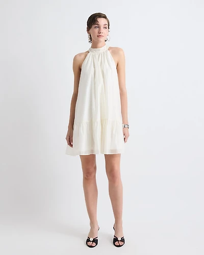 Sleeveless Halter-Neck Straight Cocktail Dress