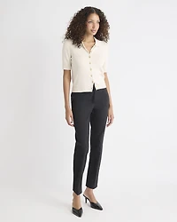 Limitless Black Mid-Rise Slim-Leg Curvy Ankle Pant