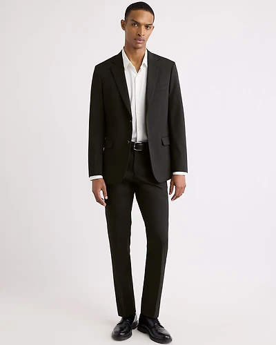 Black Slim Fit E-Tech Suit Pant