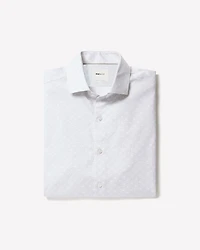 Tailored-Fit Dress Shirt with Micro Geo Print