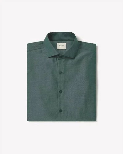 Tailored-Fit Two-Tone Dobby Dress Shirt