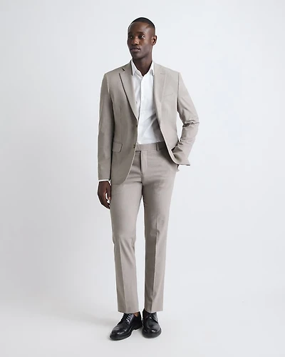 Slim-Fit Taupe Suit Pant