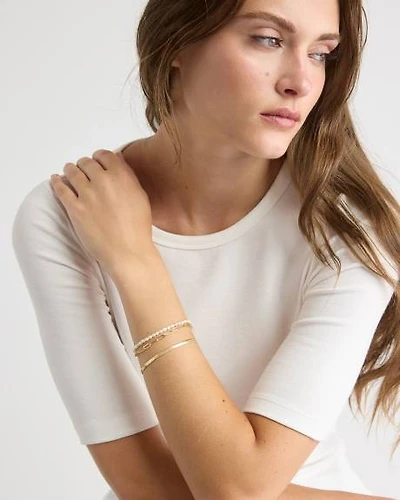 Freshwater Pearls and Chain Bracelets