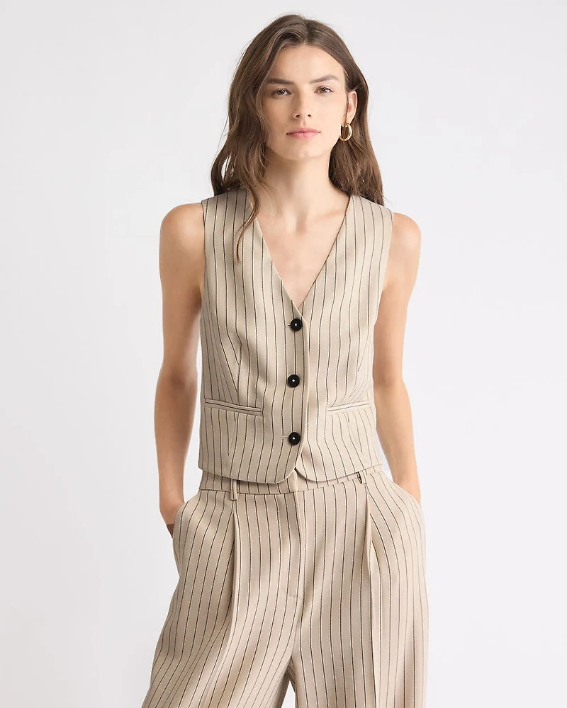 Short Striped Vest