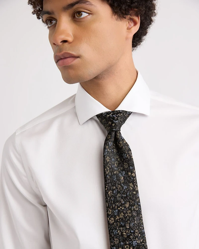 Regular Tie with Floral Pattern