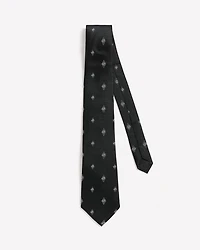 Wide Tie with Woven Pattern