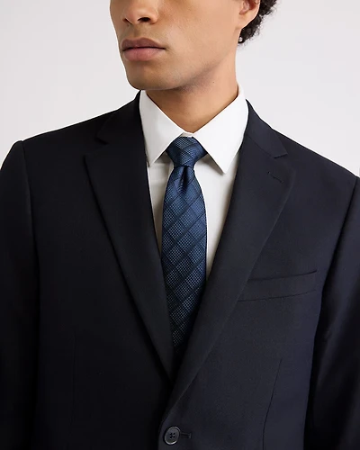 Skinny Tie with Houndstooth Checkered Pattern