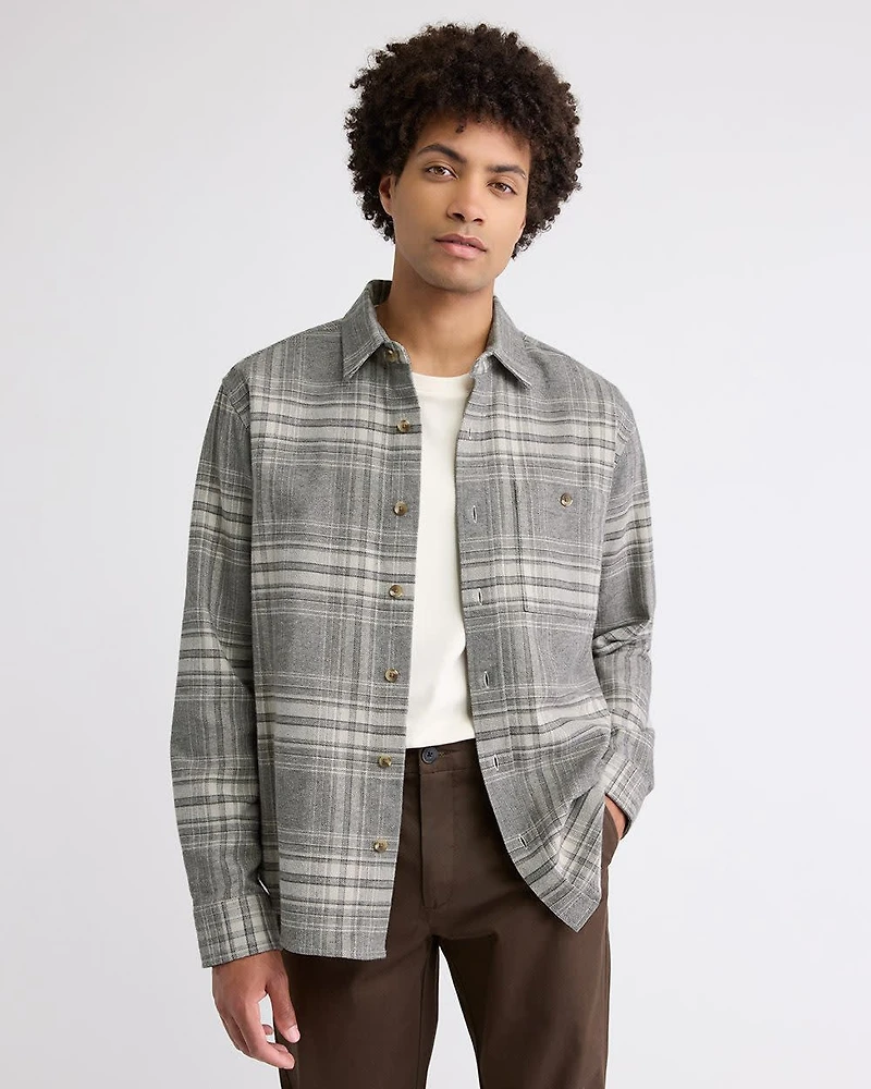 Tailored Plaid Overshirt