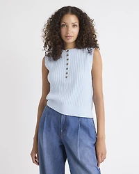 Veste Courte à Col Henley