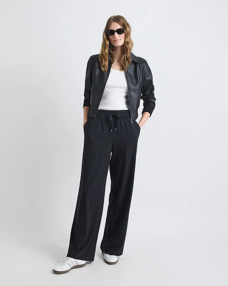 High-Rise Wide-Leg 4-Way Stretch Pant