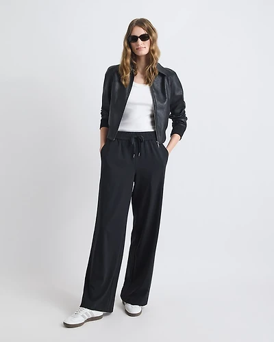 High-Rise Wide-Leg 4-Way Stretch Pant