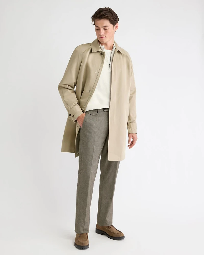 Tailored-Fit Herringbone City Pant