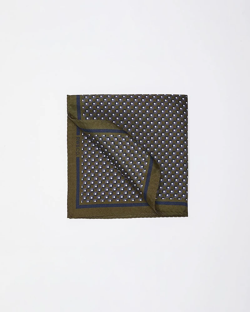 Handkerchief with Micro Geometric Pattern