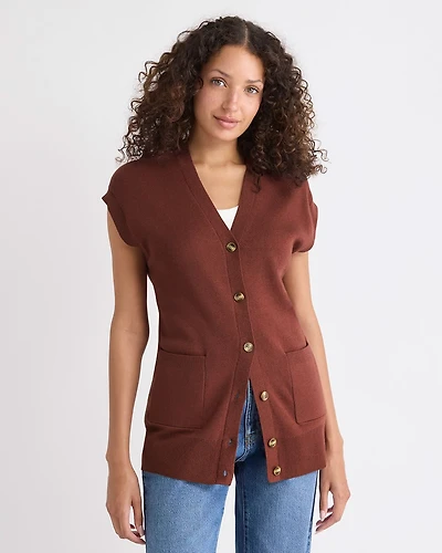 Veste Longue à Boutonner