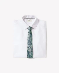 Slim-Fit Solid Supima (R) Cotton Twill Dress Shirt
