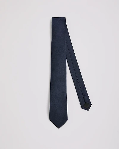 Blue Skinny Textured Tie