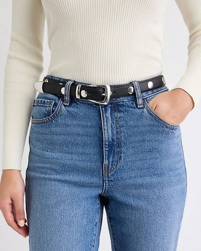 Ceinture Cloutée en Cuir
