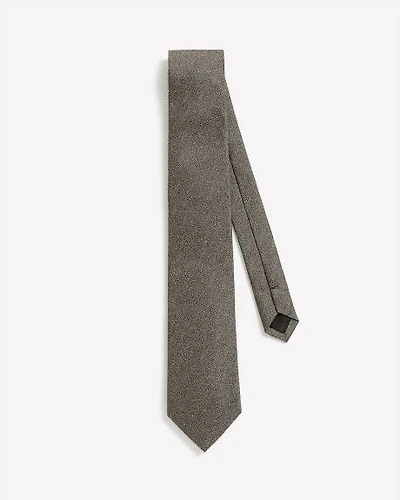 Wool-Effect Taupe Regular Tie