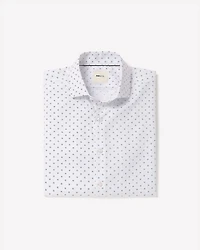 Tailored-Fit Dress Shirt with Geometric Pattern